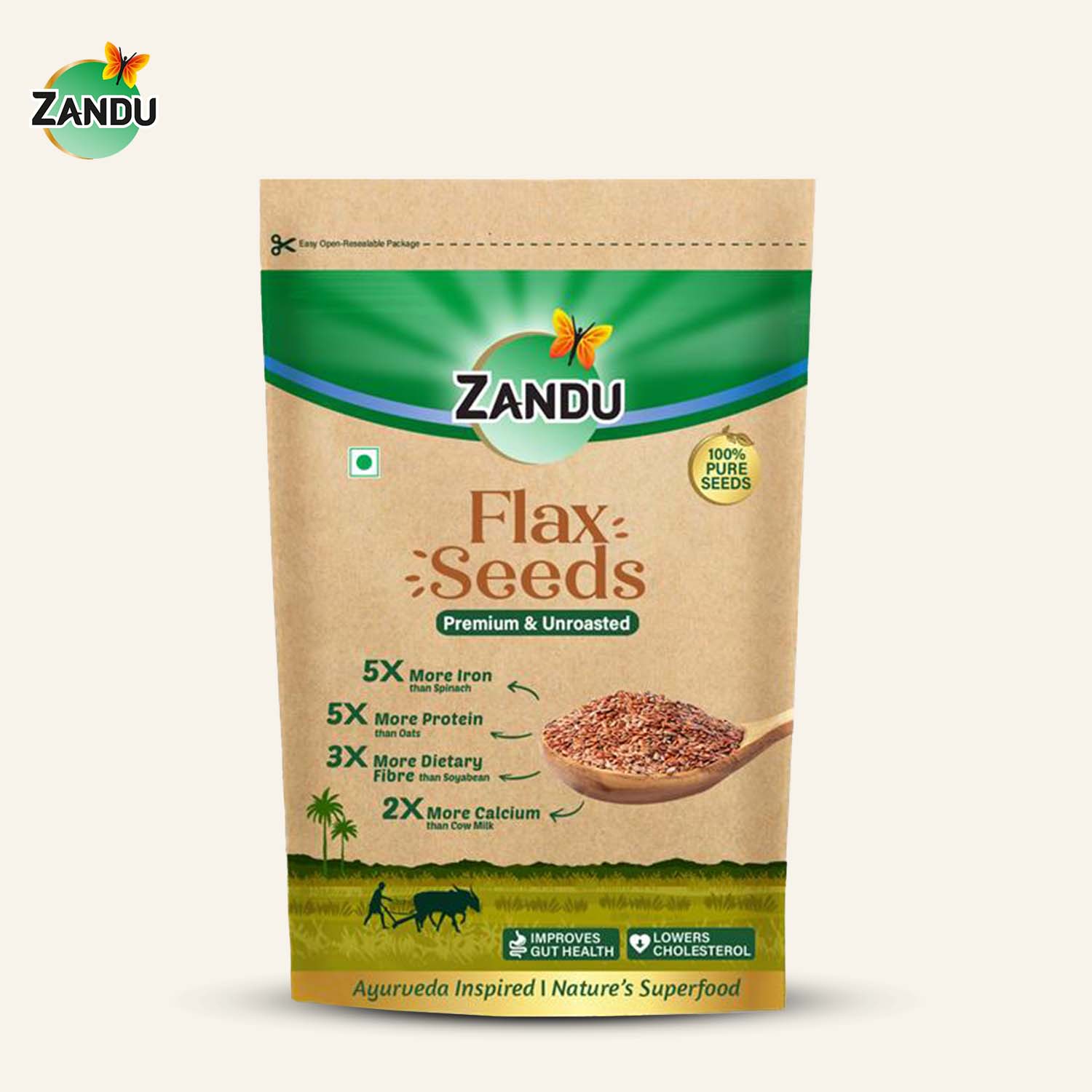Zandu Flax Seeds (Free Gift)